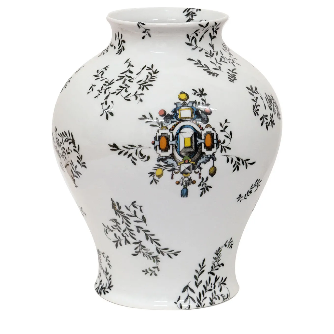 Pompei Vaso ad anfora con rami e gioielli h32cm