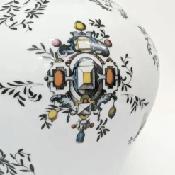 Pompei Vaso ad anfora con rami e gioielli h32cm