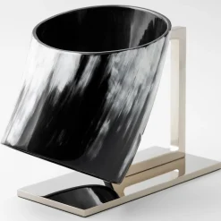 Porta champagne in corno nero