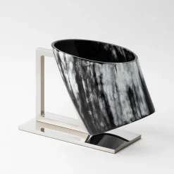 Porta champagne in corno nero