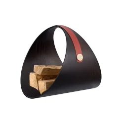 Porta legna e portariviste Ben Bordeaux Wenge