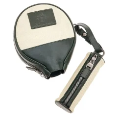 Porta racchette da pingpong in pelle verde Passion