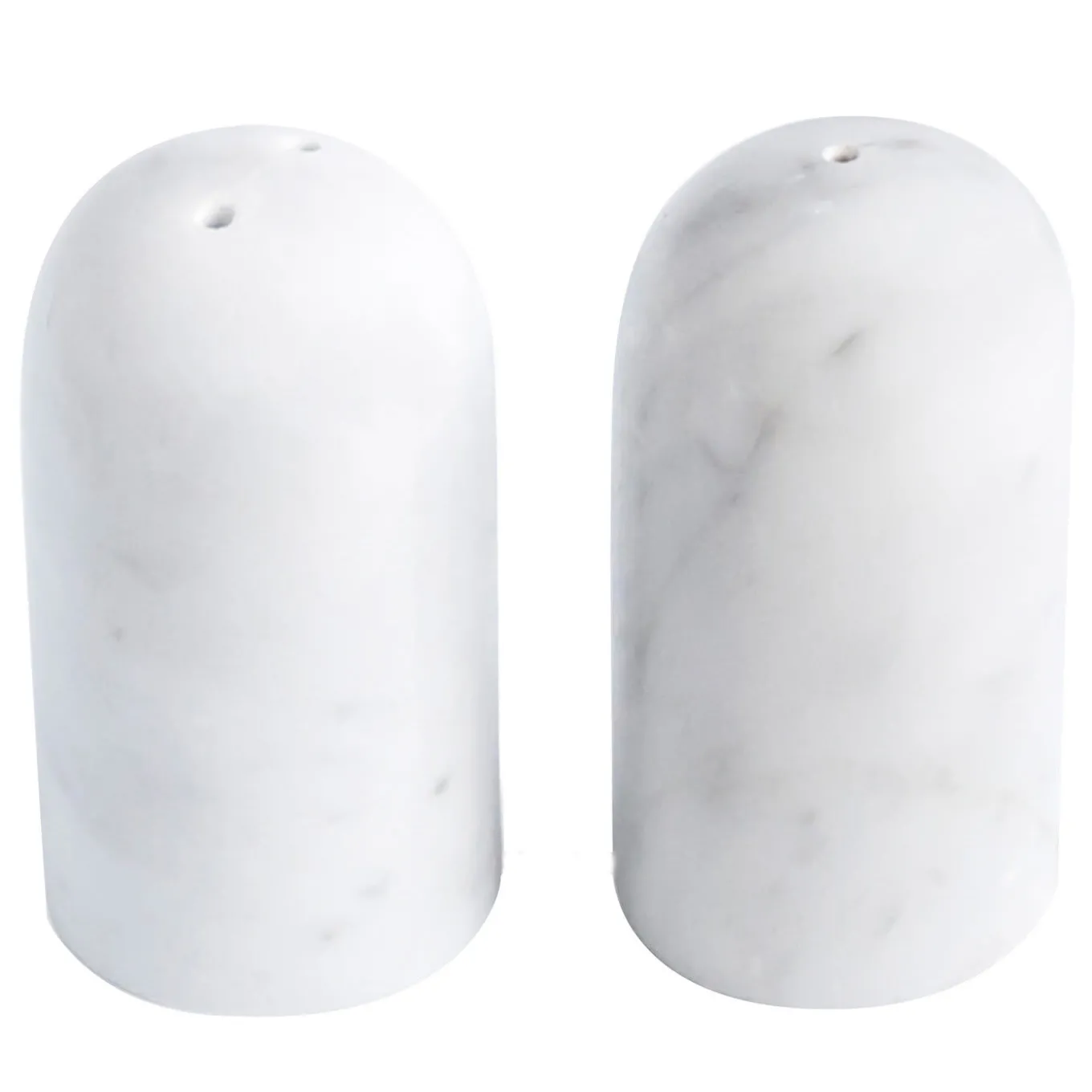 Porta sale e pepe in marmo bianco di Carrara