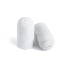 Porta sale e pepe in marmo bianco di Carrara