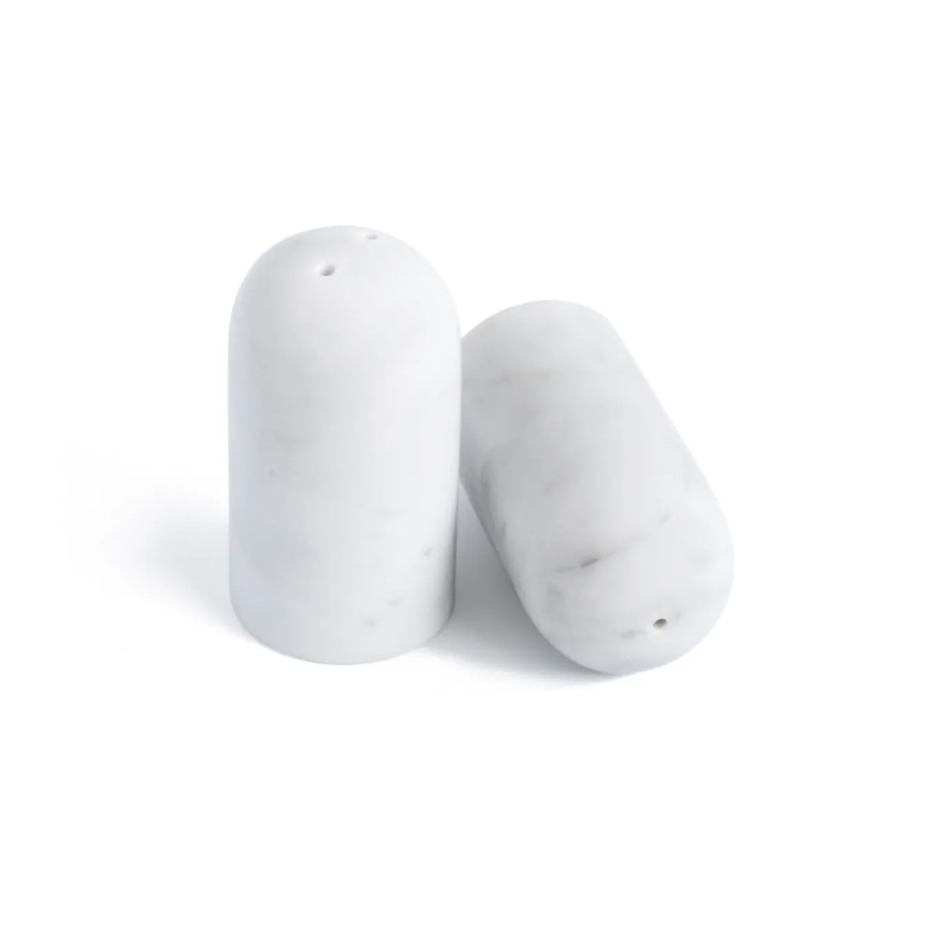 Porta sale e pepe in marmo bianco di Carrara