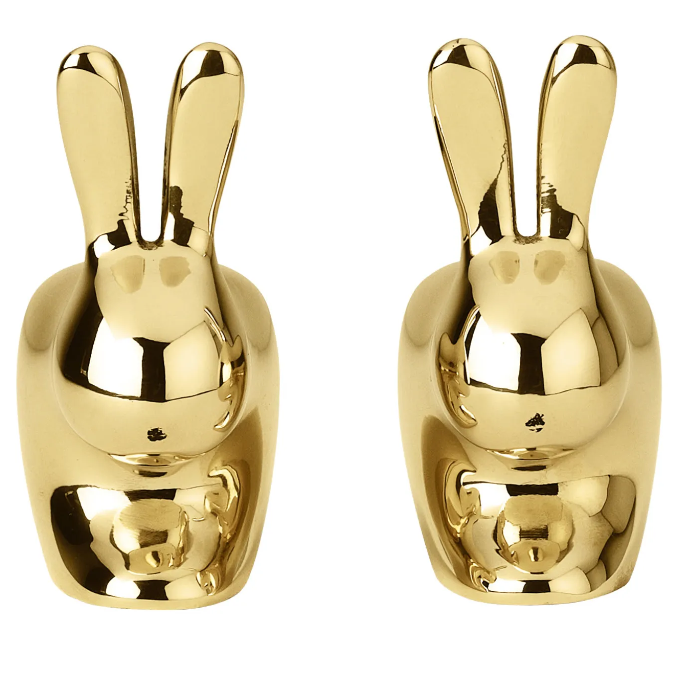 Porta sale e pepe Rabbit in ottone di Stefano Giovannoni