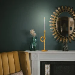 Portacandele a nodo in ambra veneziana