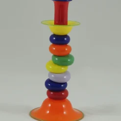 Portacandele arancione Bilico