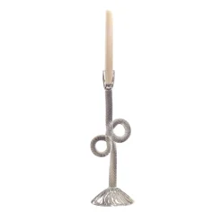 Portacandele in vetro di Murano Venetian Double Knot trasparente
