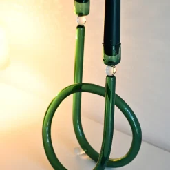 Portacandele in vetro verde Dolce Vita