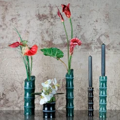 Portacandele Kadomatsu Verde Guatemala di Michele Chiossi