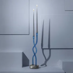 Portacandele Thew Blu Hug Of Artisans