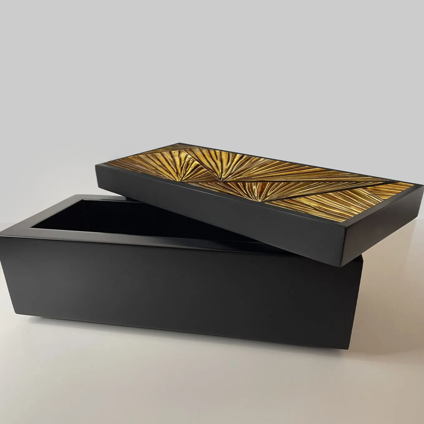 Portagioie nero e oro