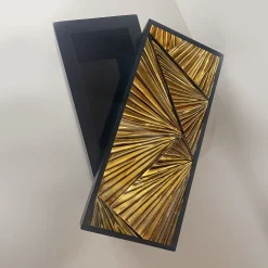 Portagioie nero e oro