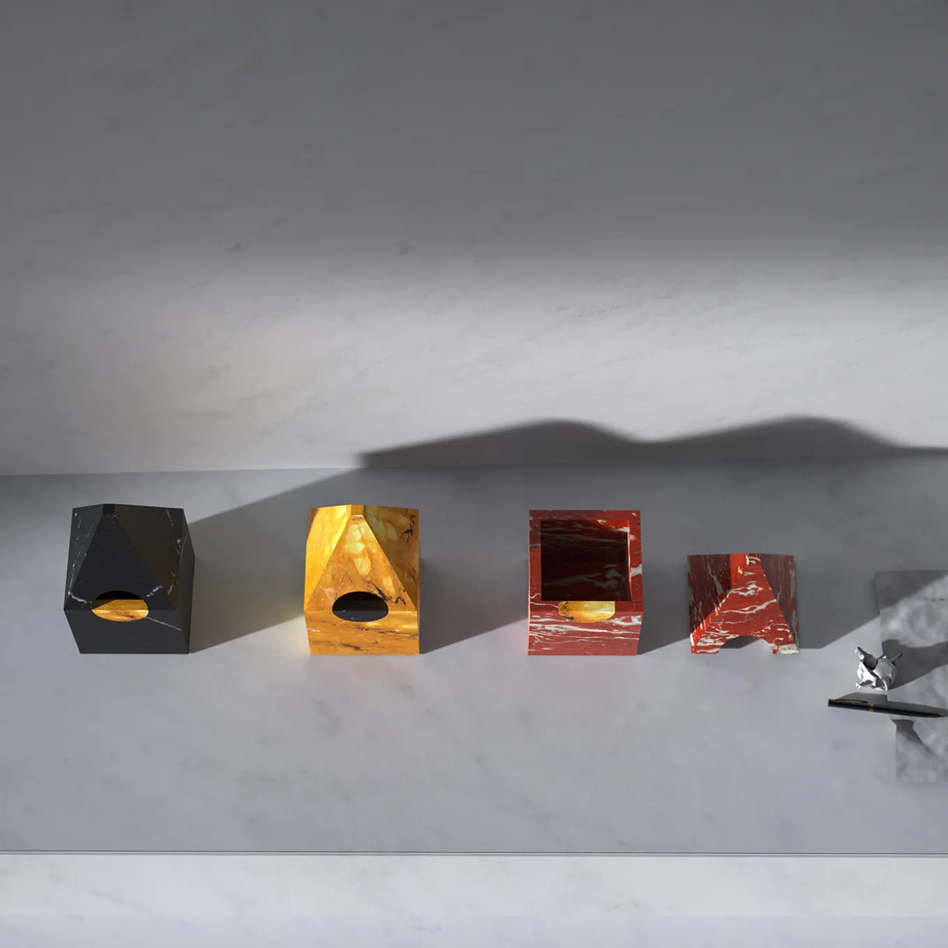 Portagioie Nostalgia in marmo nero