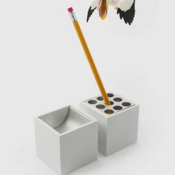 Portamatite bianco Maiorca di Bruno Munari