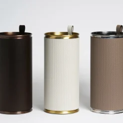 Portaombrelli in pelle avorio