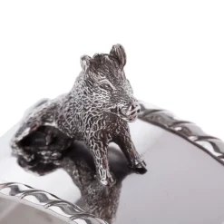 Portatovaglioli in argento sterling Porcellino