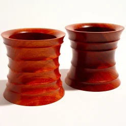 Portatovaglioli Onde in Bubinga