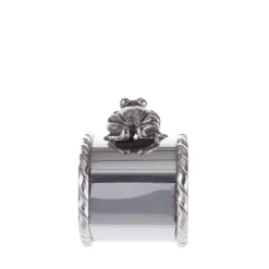 Portatovaglioli Rana in argento sterling