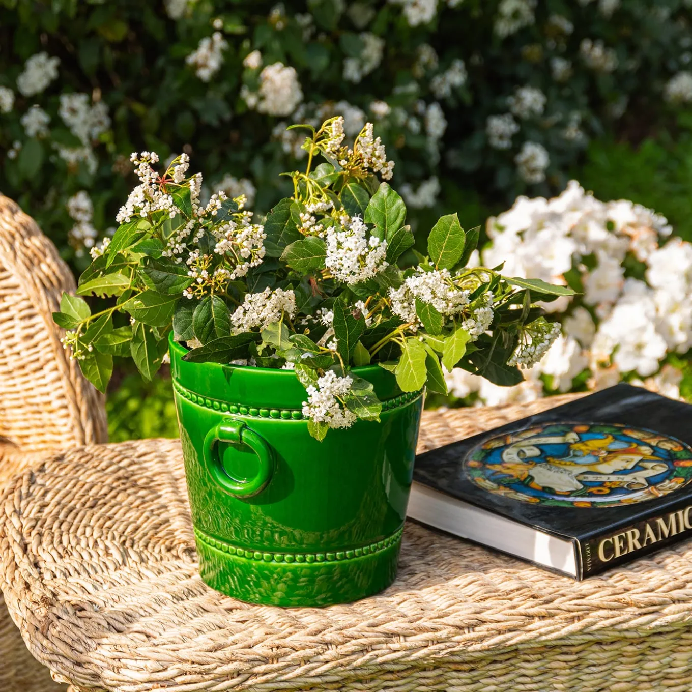 Portavaso decorativo Seau À Glace verde