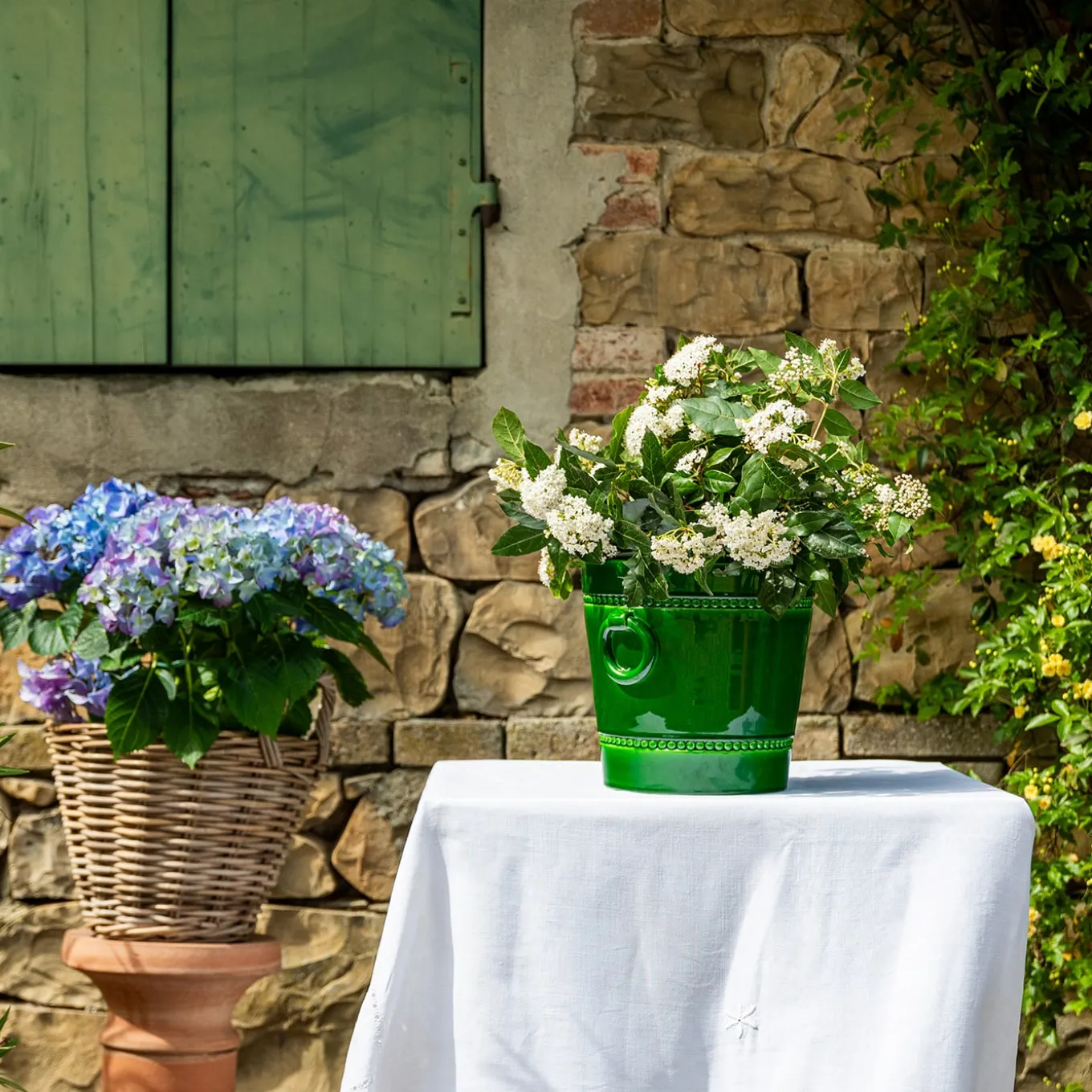 Portavaso decorativo Seau À Glace verde