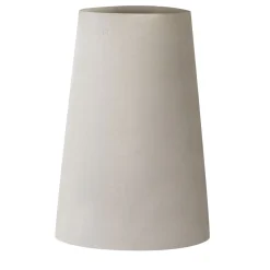 Porto Rotondo Vaso tronco-conico in ceramica bianca