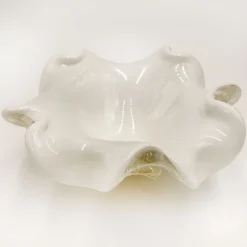 Posacenere Aureum Bianco Latte e Oro