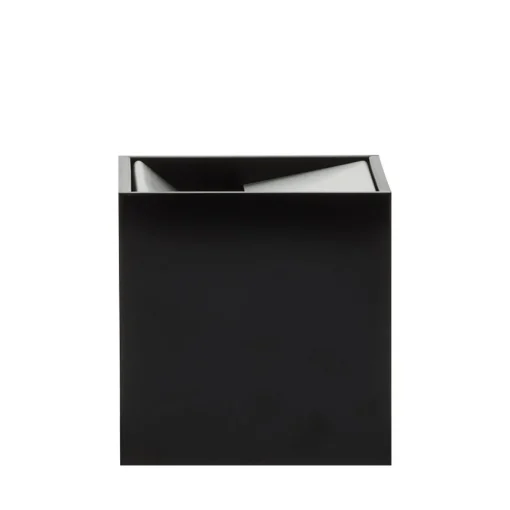 Posacenere Cubo grande nero di Bruno Munari