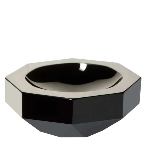 Posacenere medio nero Ottagoni