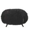Pouf Bague Mongolia nero di Carlo Rampazzi