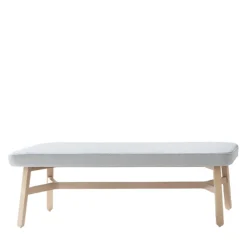 Pouf Croissant 569 grigio chiaro di Emilio Nanni