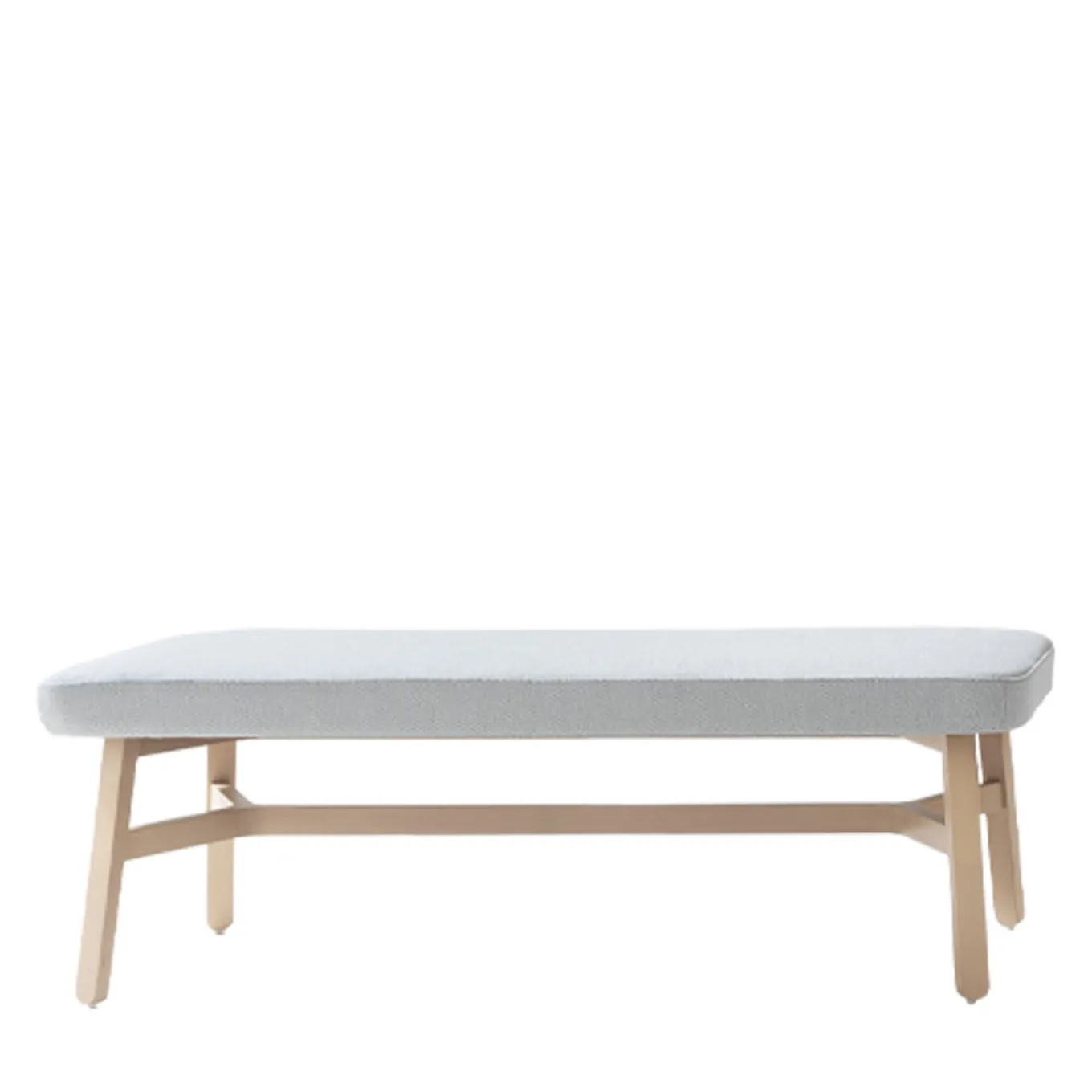 Pouf Croissant 569 grigio chiaro di Emilio Nanni