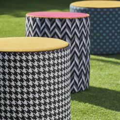 Pouf da esterno giallo Calybabu