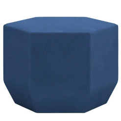 Pouf esagonale blu Tigram Small di Italo Pertichini