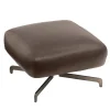 Pouf in pelle marrone di Dainellistudio