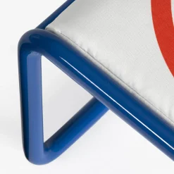 Pouf Locus Solus Blue di Gae Aulenti