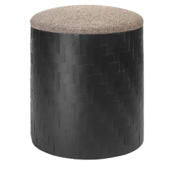 Pouf nero Mastio