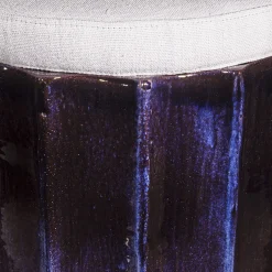 Pouf Stele blu e bianco