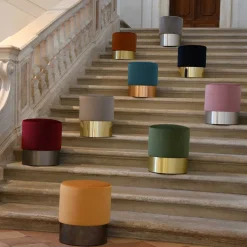 Pouf verde Chione