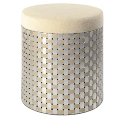Pouf Vesta Optical Gold