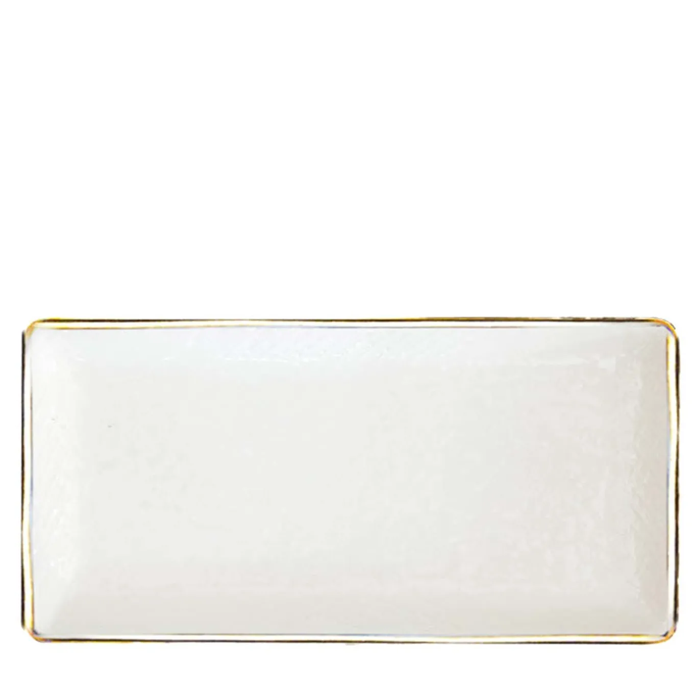 Preta Oro Set di 6 piatti rettangolari in latte da 30 cm
