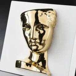 Psiche di Capua Vaso bianco e oro