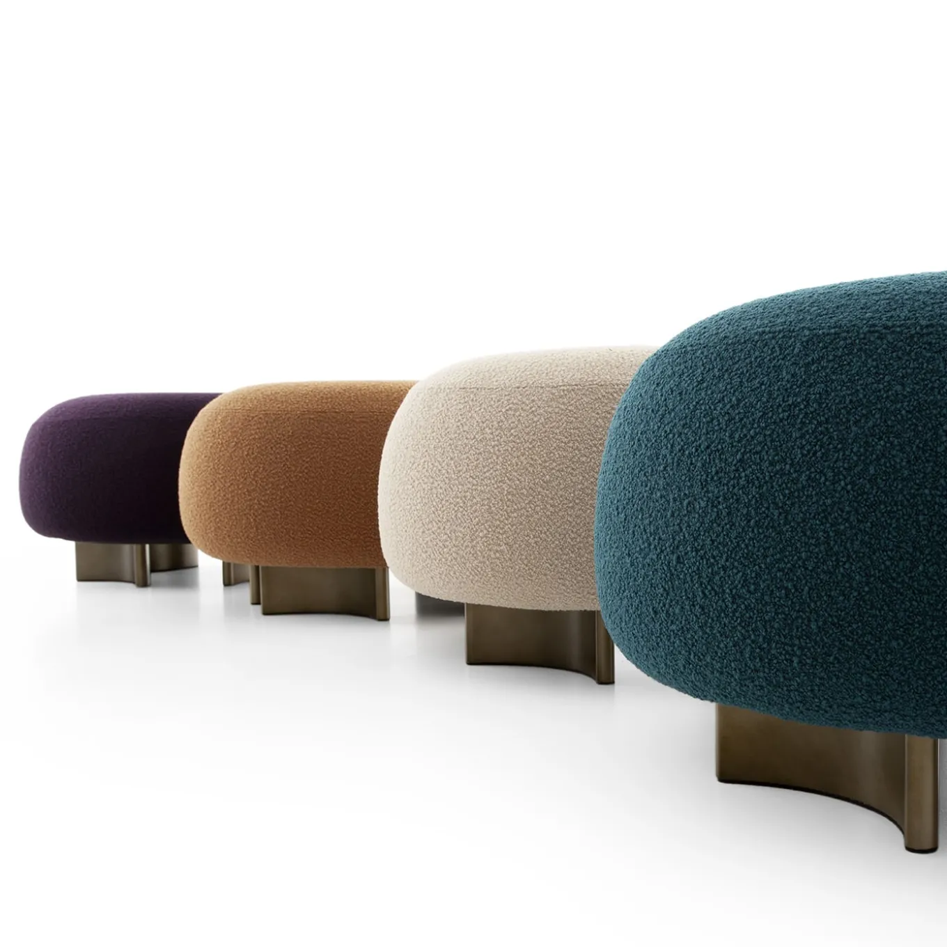 Punto e Virgola Pouf rosa cipria