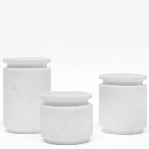 Pyxis Piccolo vaso bianco Michelangelo di Ivan Colominas