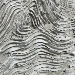 Quadro Materico Stratificazioni Bianco in resina