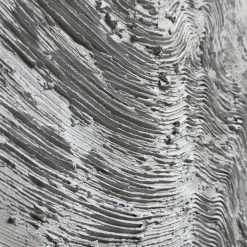 Quadro Materico Stratificazioni Bianco in resina