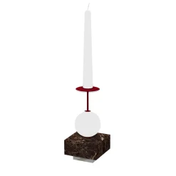 Raccontami Emperador Dark, portacandele rosso e bianco