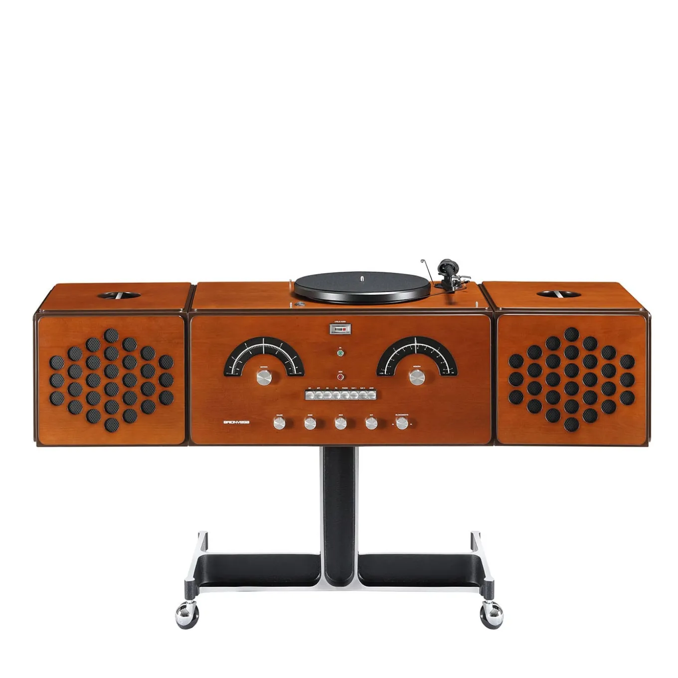 Radiofonografo in ciliegio RR226 di Achille & Pier Giacomo Castiglioni