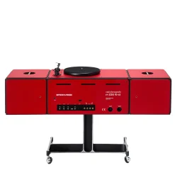 Radiofonografo rosso RR226 di Achille e Pier Giacomo Castiglioni